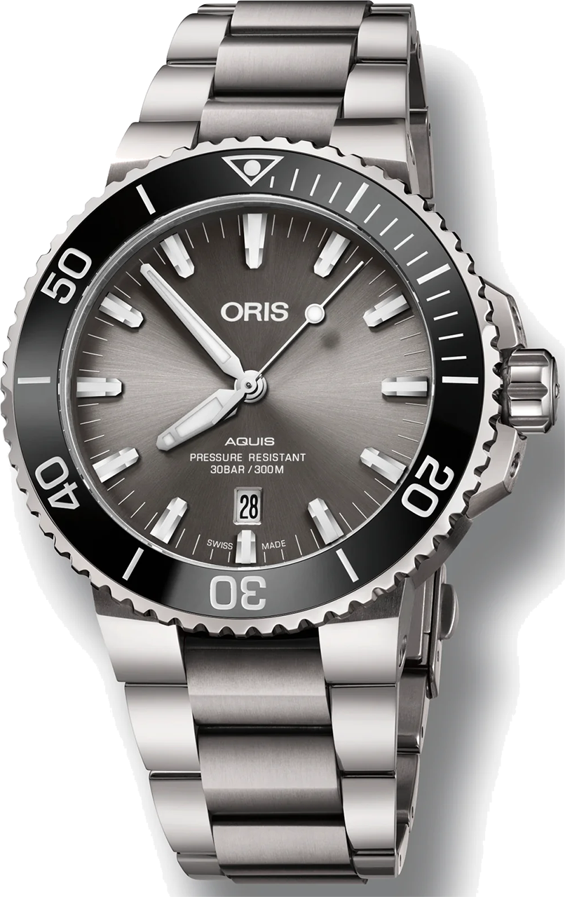 oris watch aquis titanium date 01 733 7730 7153-07 8 24 15peb