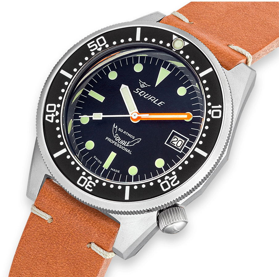 squale 500m professional diver 1521 black dial 1521bkbl.pc