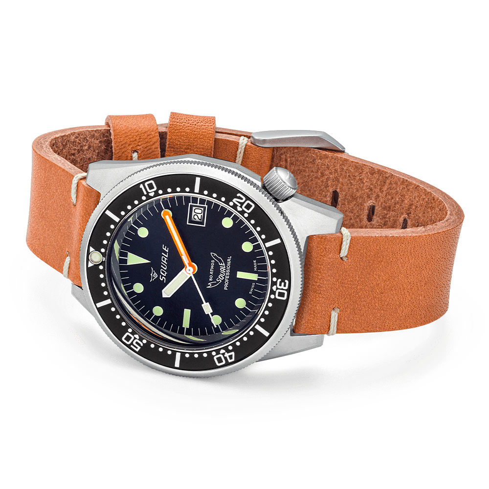 squale 500m professional diver 1521 black dial 1521bkbl.pc