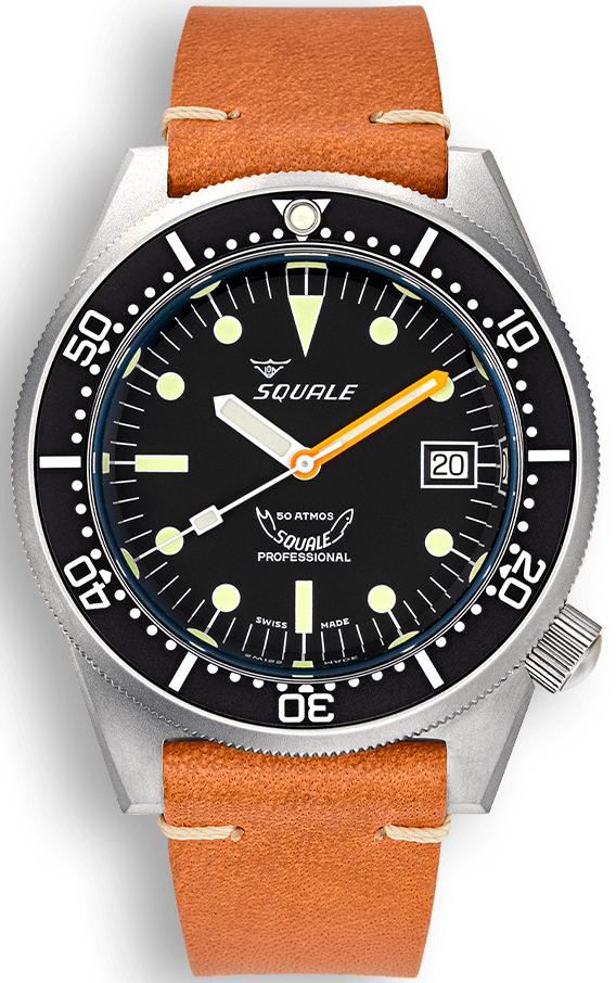 squale 500m professional diver 1521 black dial 1521bkbl.pc