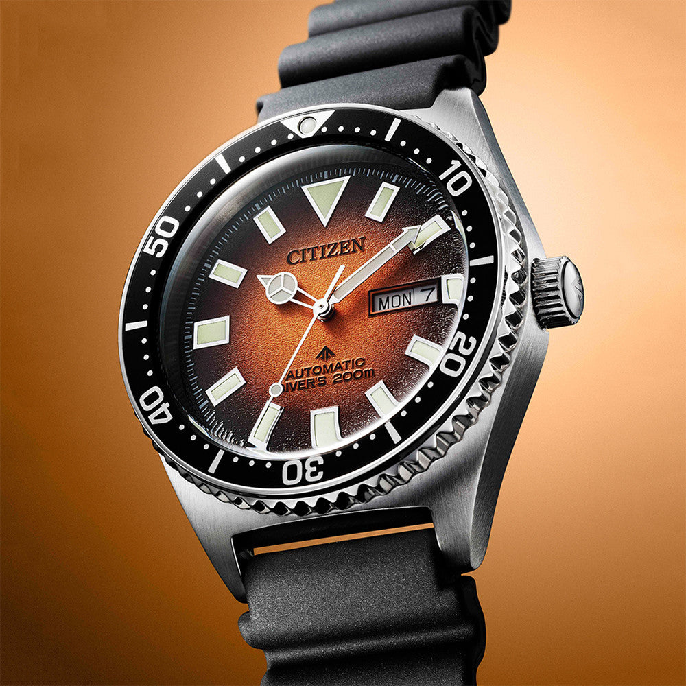 citizen mechanical automatic mens 200m divers ny0120-01z