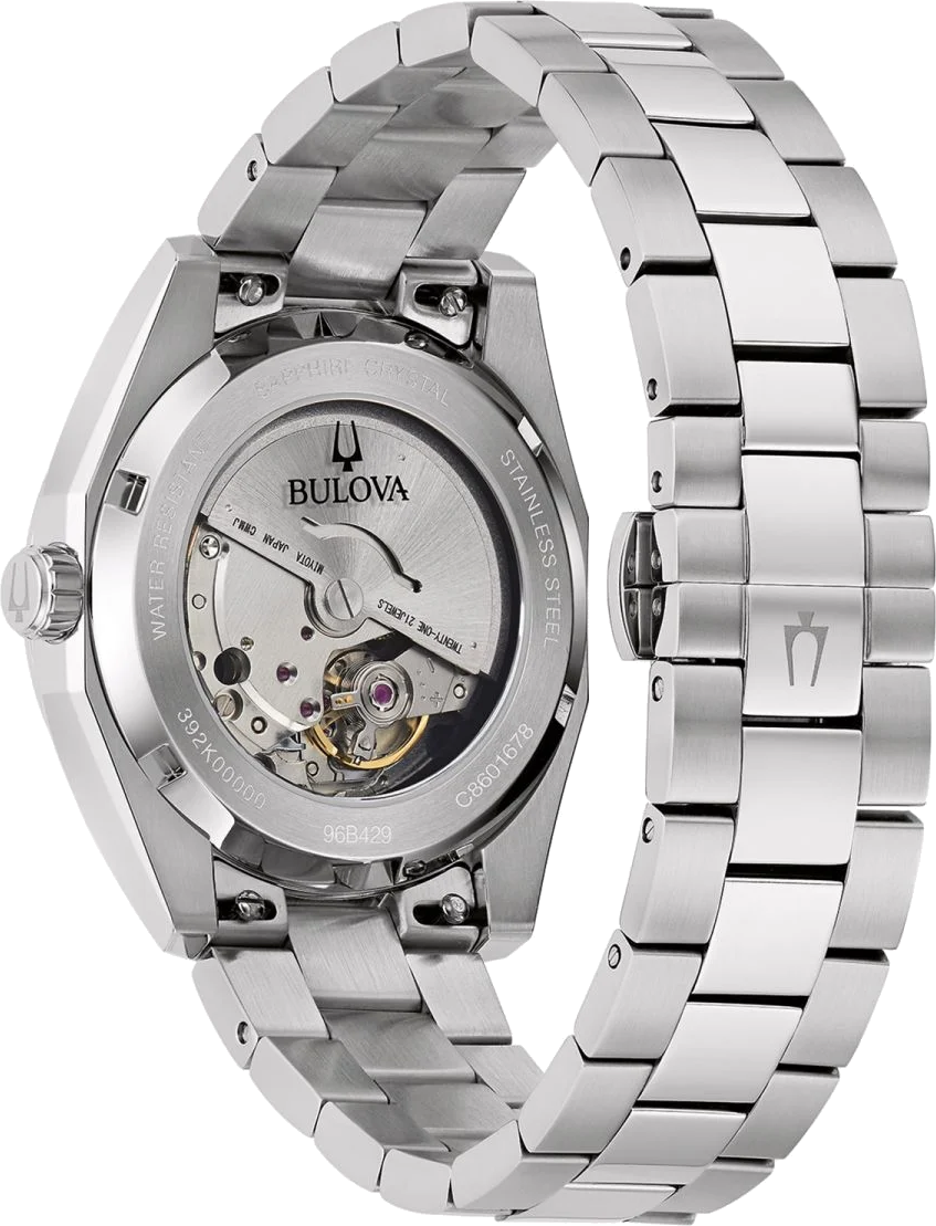 bulova surveyor series automatic mens 39mm watch with green dial 96b429