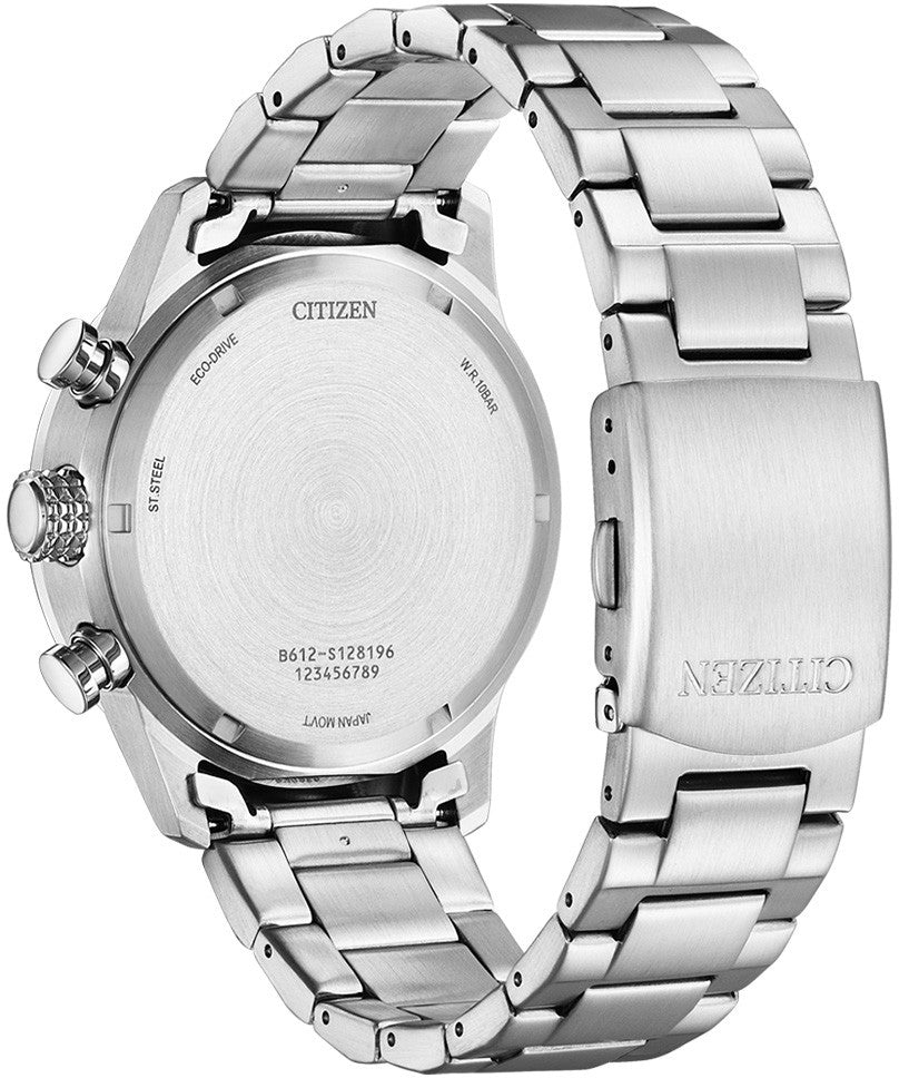 citizen mens stainless steel chronograph ca0780-87x