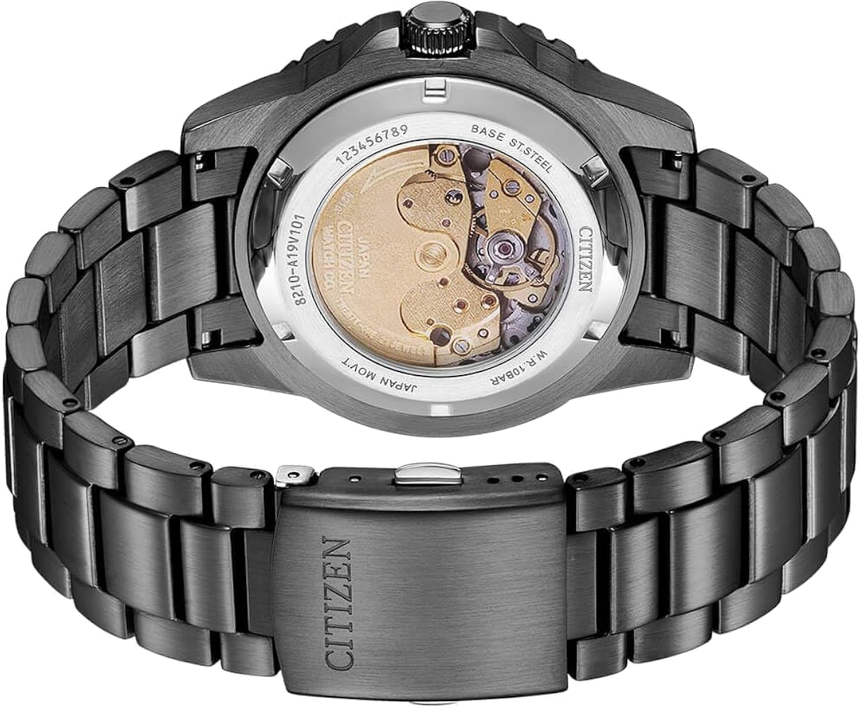 citizen mens mechanical automatic movement sports watch nj0177-84x