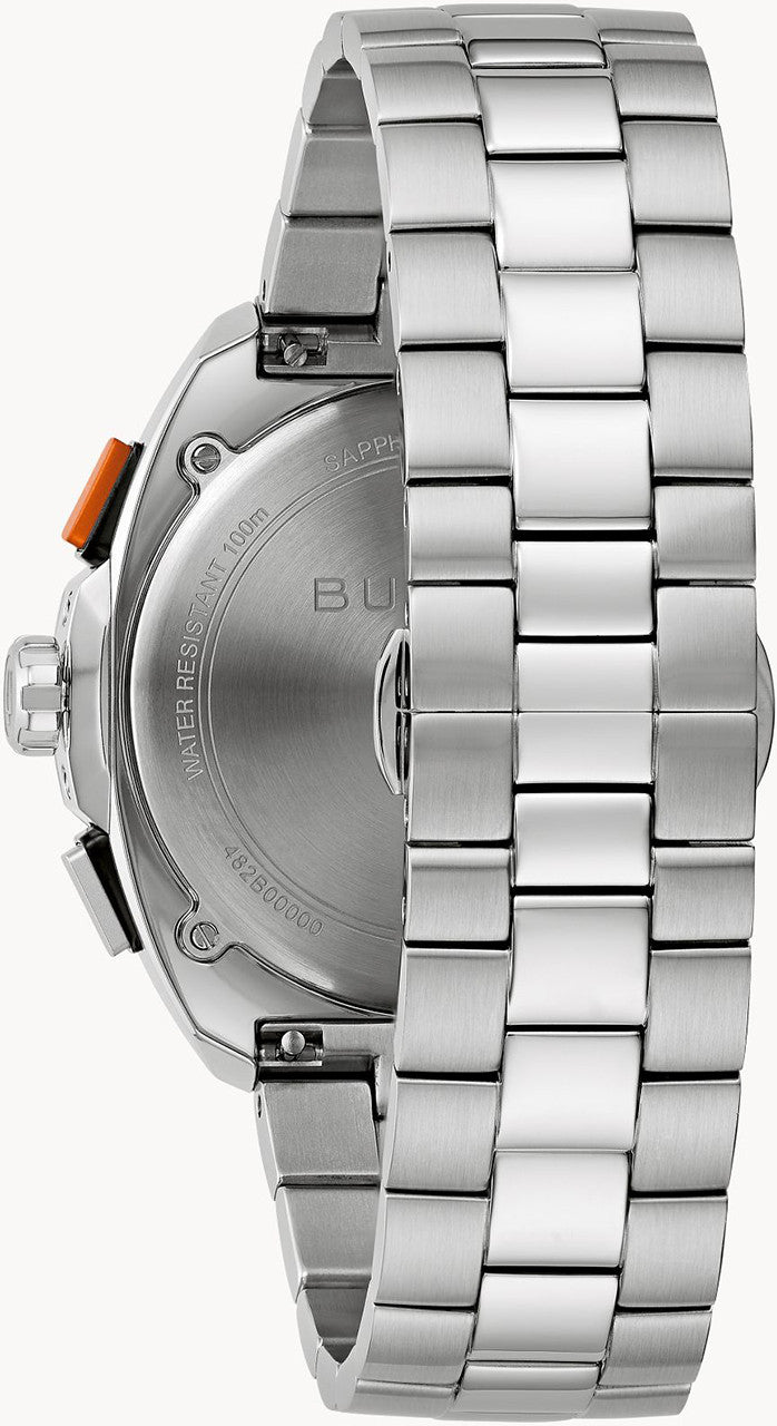 bulova racer chronograph mens quartz watch 98b432