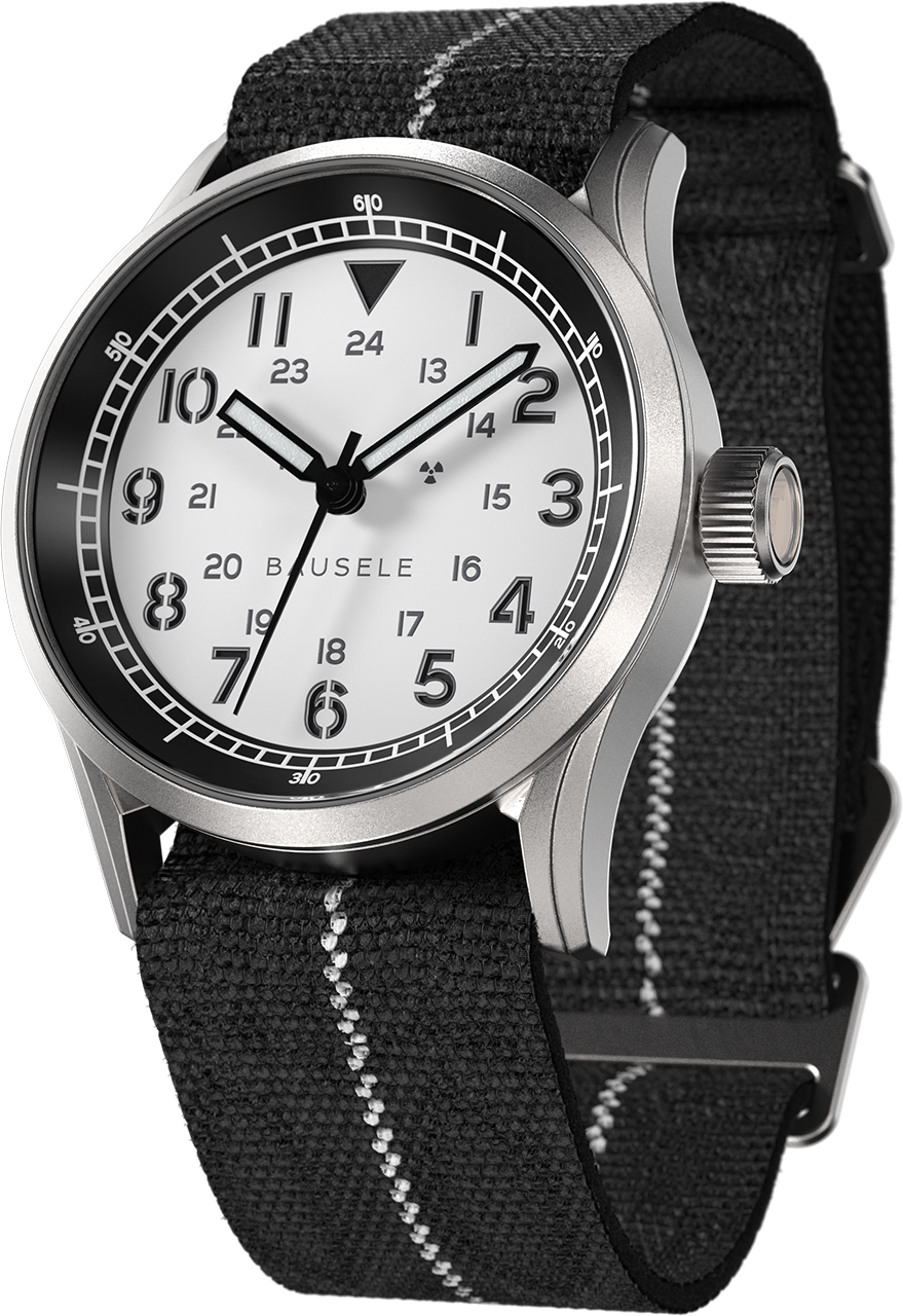 bausele classic field series white watch