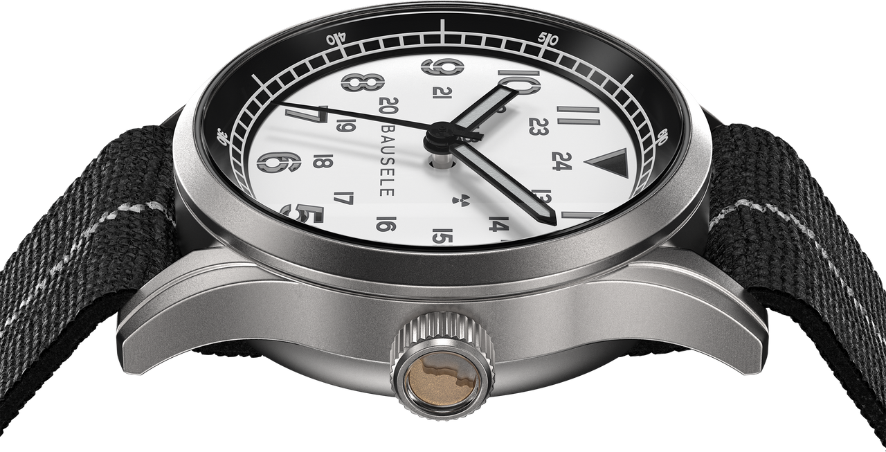 bausele classic field series white watch