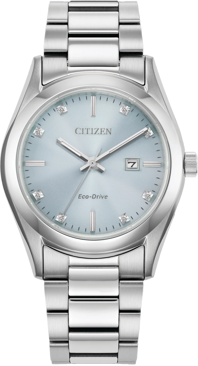 citizen ladies eco drive solar power 33mm dress watch ew2700-54l