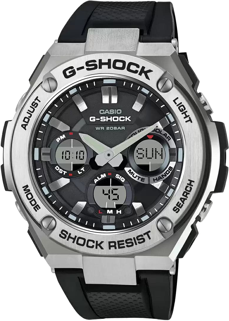 g-shock digital g-steel series black mens watch gsts110-1a
