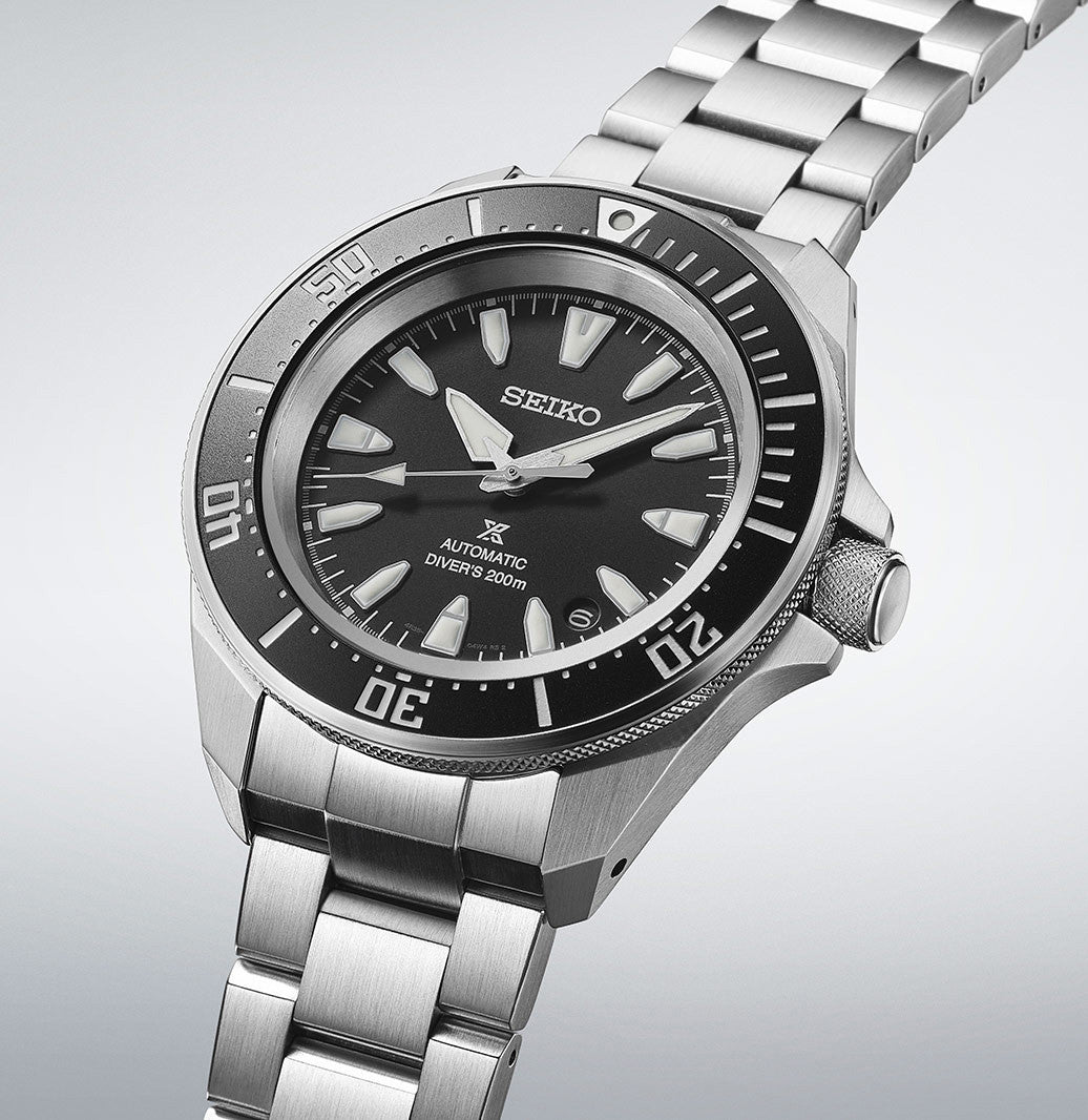 seiko samurai shogun fusion mens black dial automatic watch srpl13k