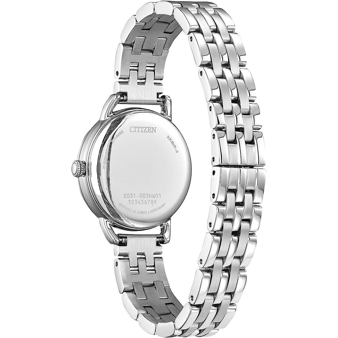 citizen ladies eco drive solar power dress watch em1050-56a