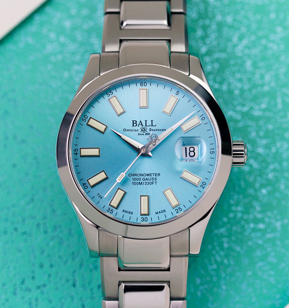 Ball 40mm Engineer III Marvelight Chronometer Ice Blue - Starbuy Australia