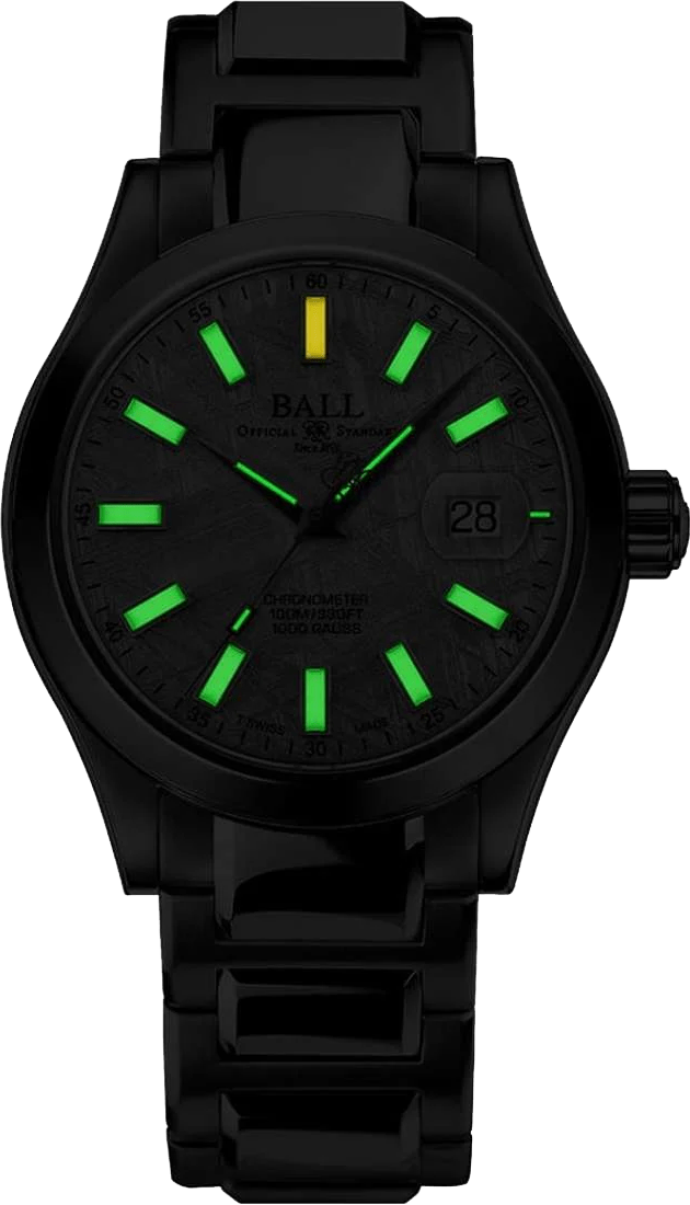 Ball 40mm Engineer III Marvelight Chronometer Meteorite. - Starbuy Australia