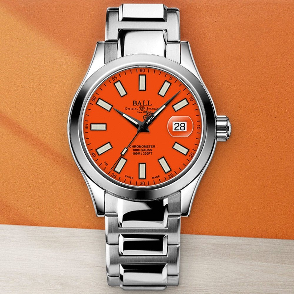 Ball 40mm Engineer III Marvelight Chronometer Orange - Starbuy Australia