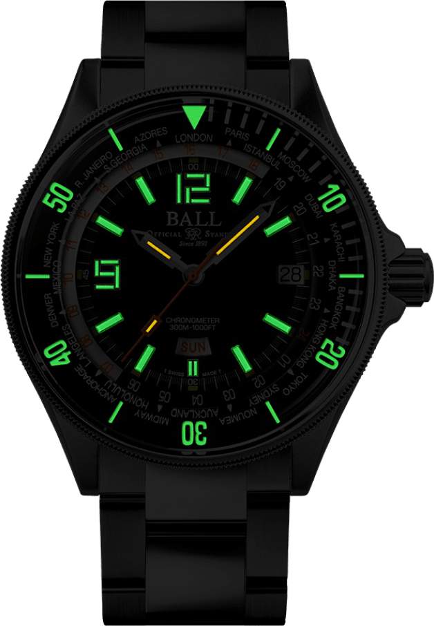 Ball 42mm Engineer Master II Diver Worldtime - Starbuy Australia
