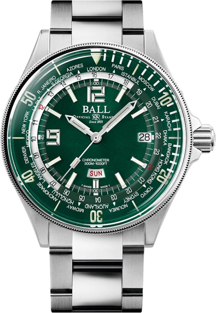Ball 42mm Engineer Master II Diver Worldtime - Starbuy Australia
