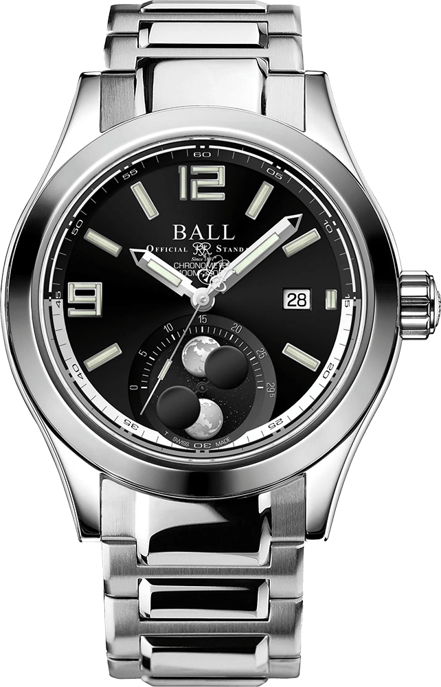 Ball Engineer II Moonphase Mens 100m Watch NM2028C-S45C-BK