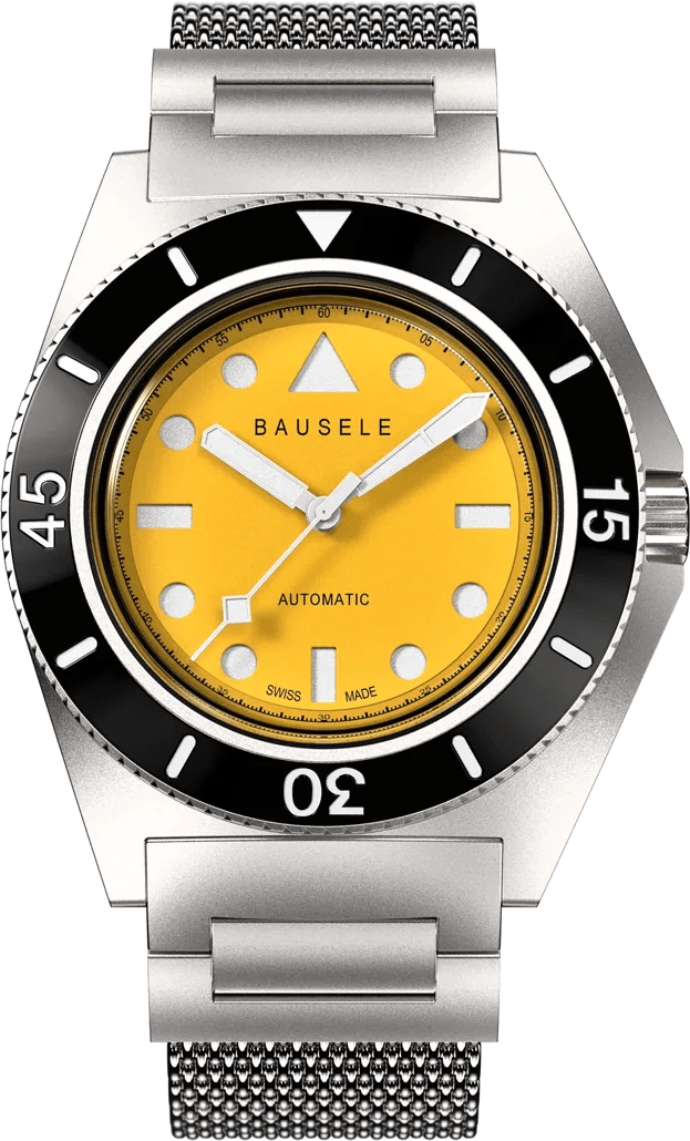 Bausele Endless Sunrise Good Vibes Yellow Limited Edition Mens Watch