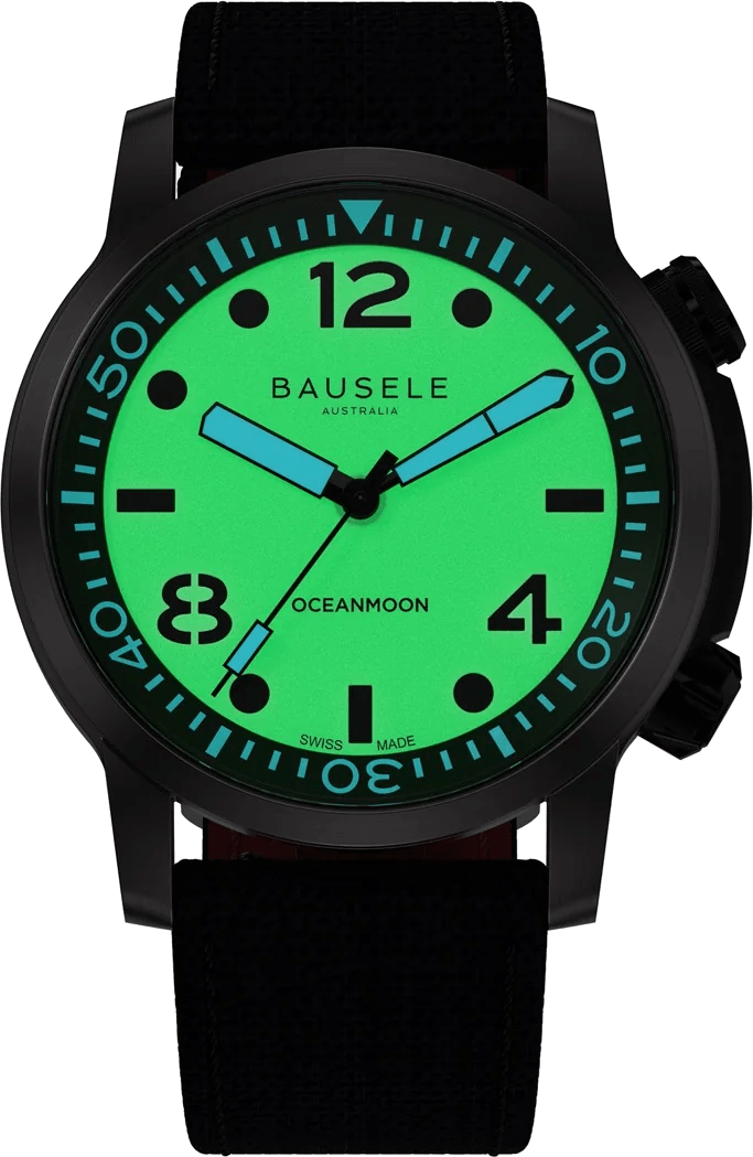 Bausele 42mm OceanMoon V Algae Court - Starbuy Australia