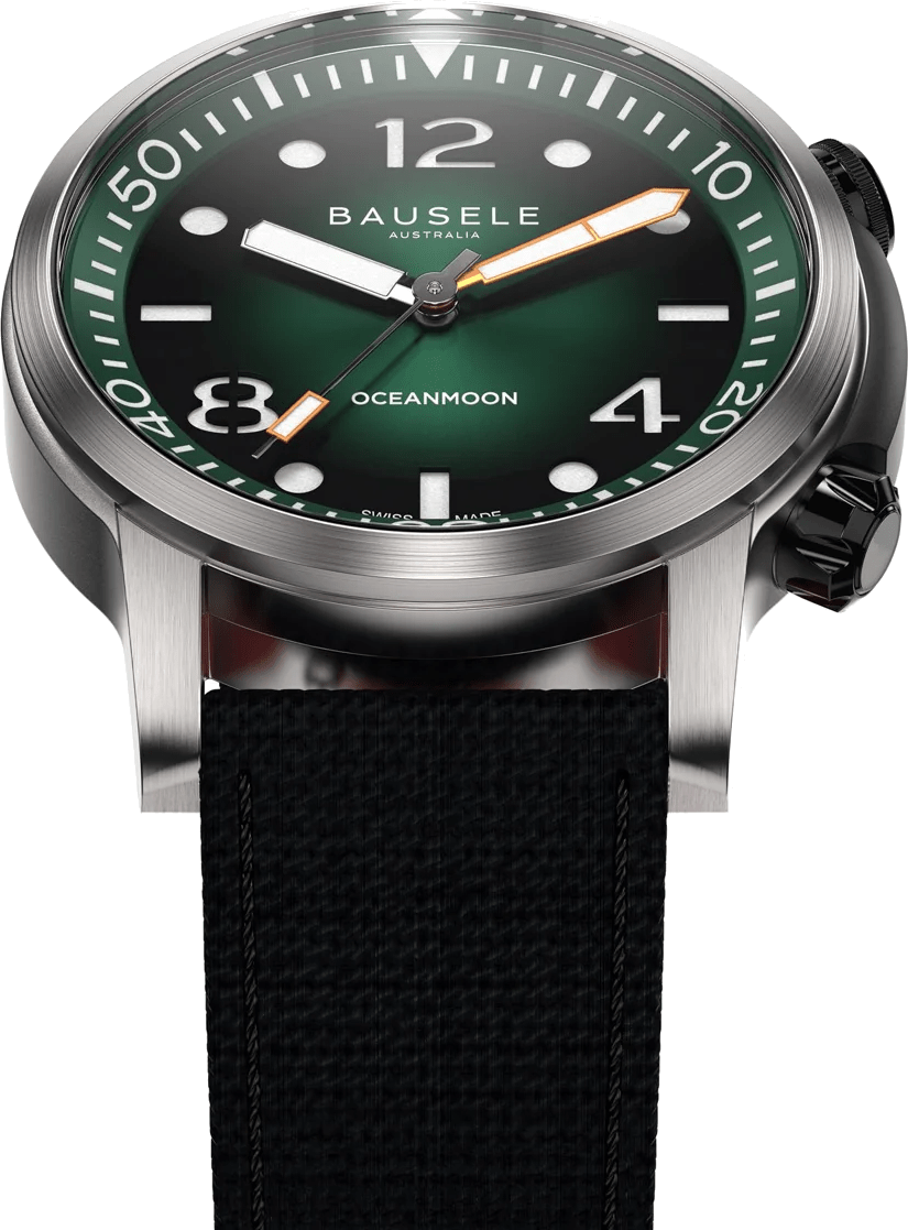Bausele 42mm OceanMoon V Emerald Green - Starbuy Australia