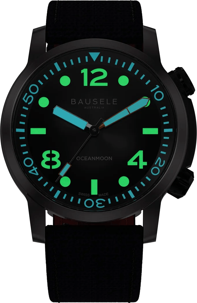 Bausele 42mm OceanMoon V Pacific Blue - Starbuy Australia