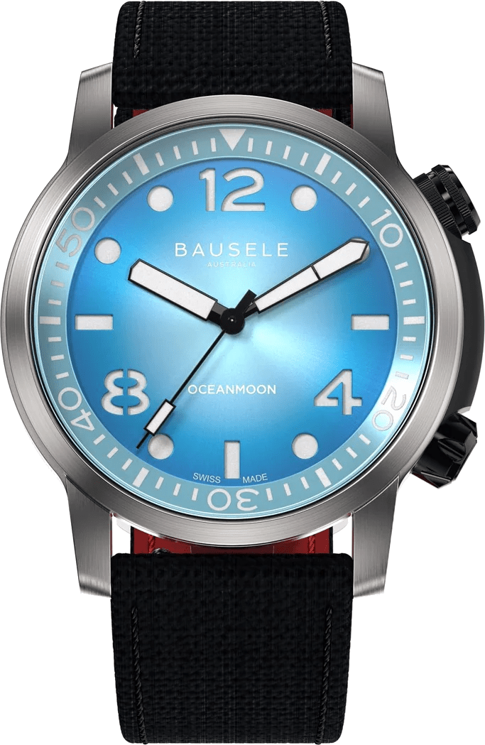 Bausele 42mm OceanMoon V Pacific Blue - Starbuy Australia