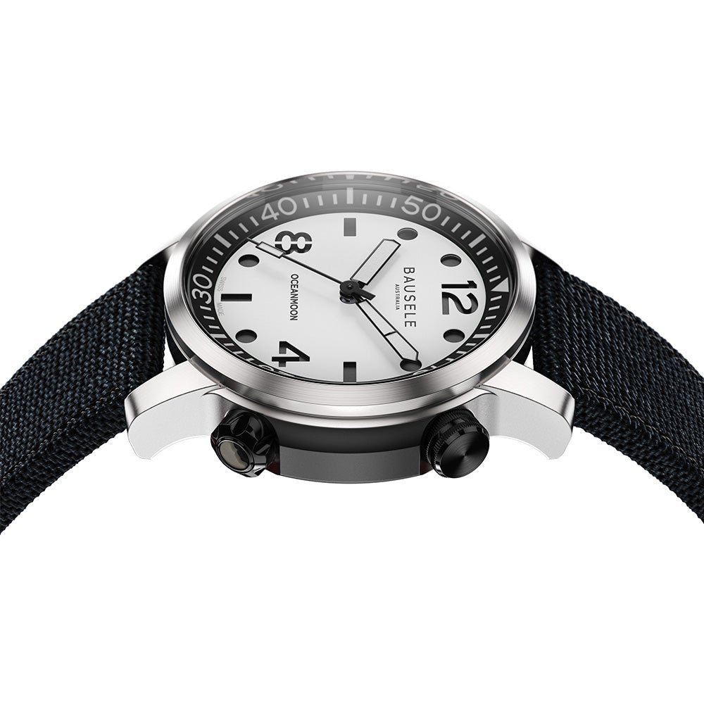 Bausele 42mm Starbuy Blanc et Noir - Starbuy Australia