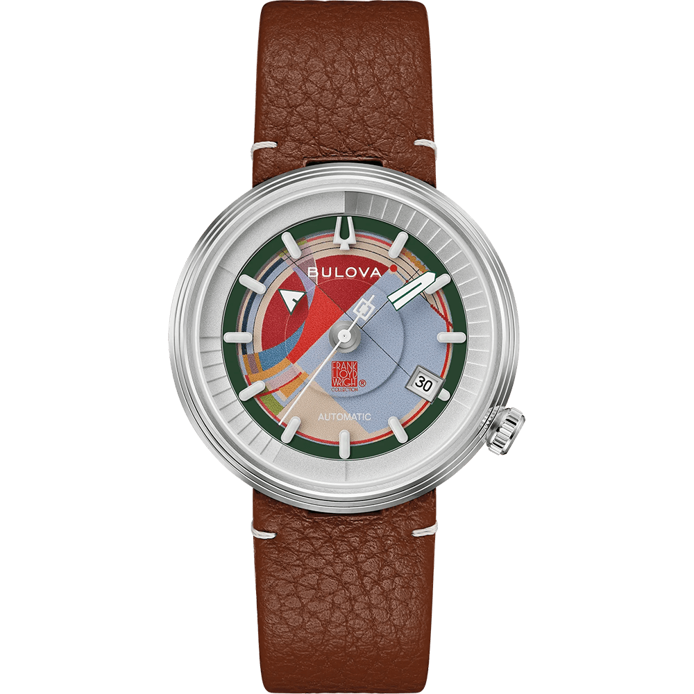 Bulova Frank Lloyd Wright David & Gladys Wright House 38mm 96B486 - Starbuy Australia