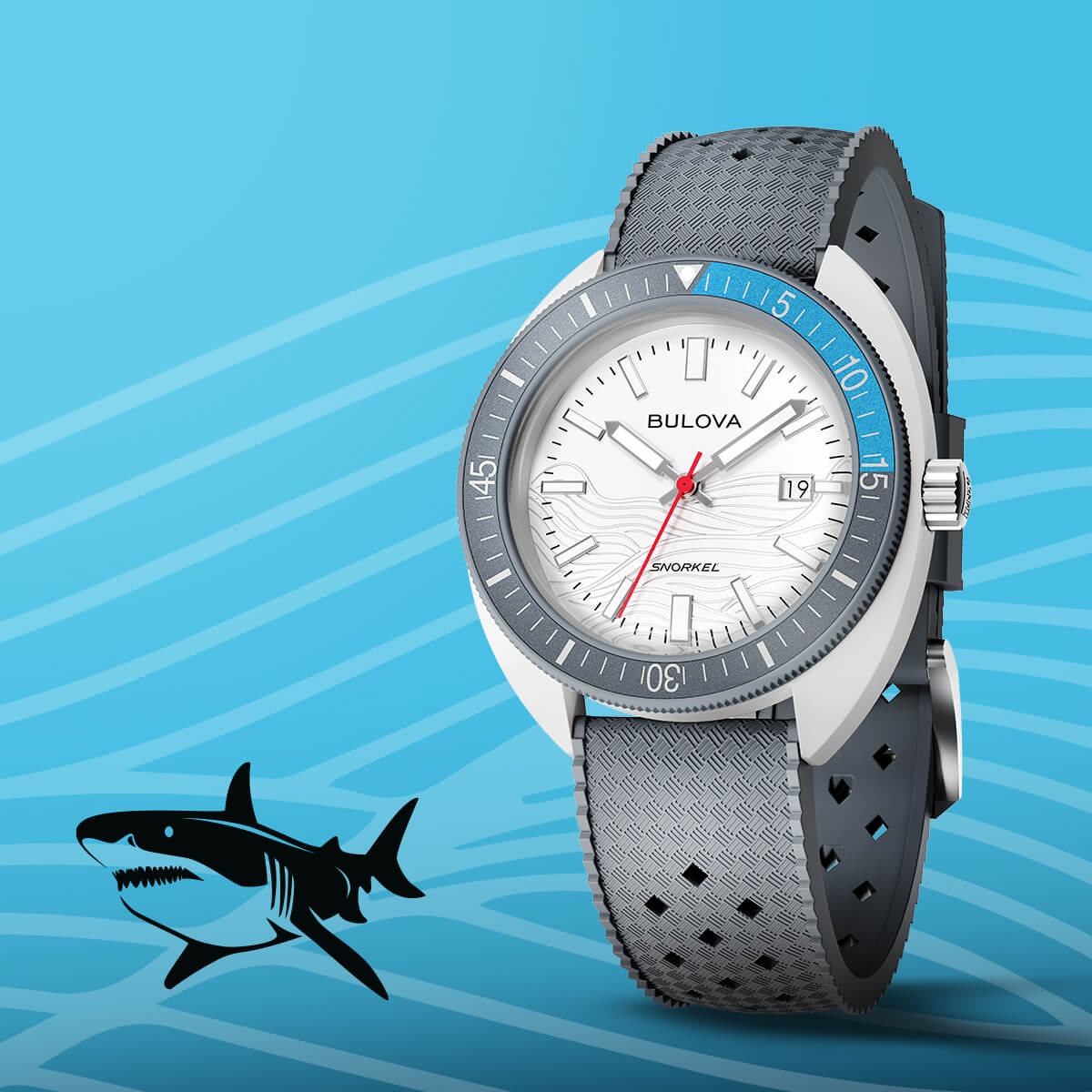Bulova Great White Shark Snorkel 41mm 98B449 - Starbuy Australia