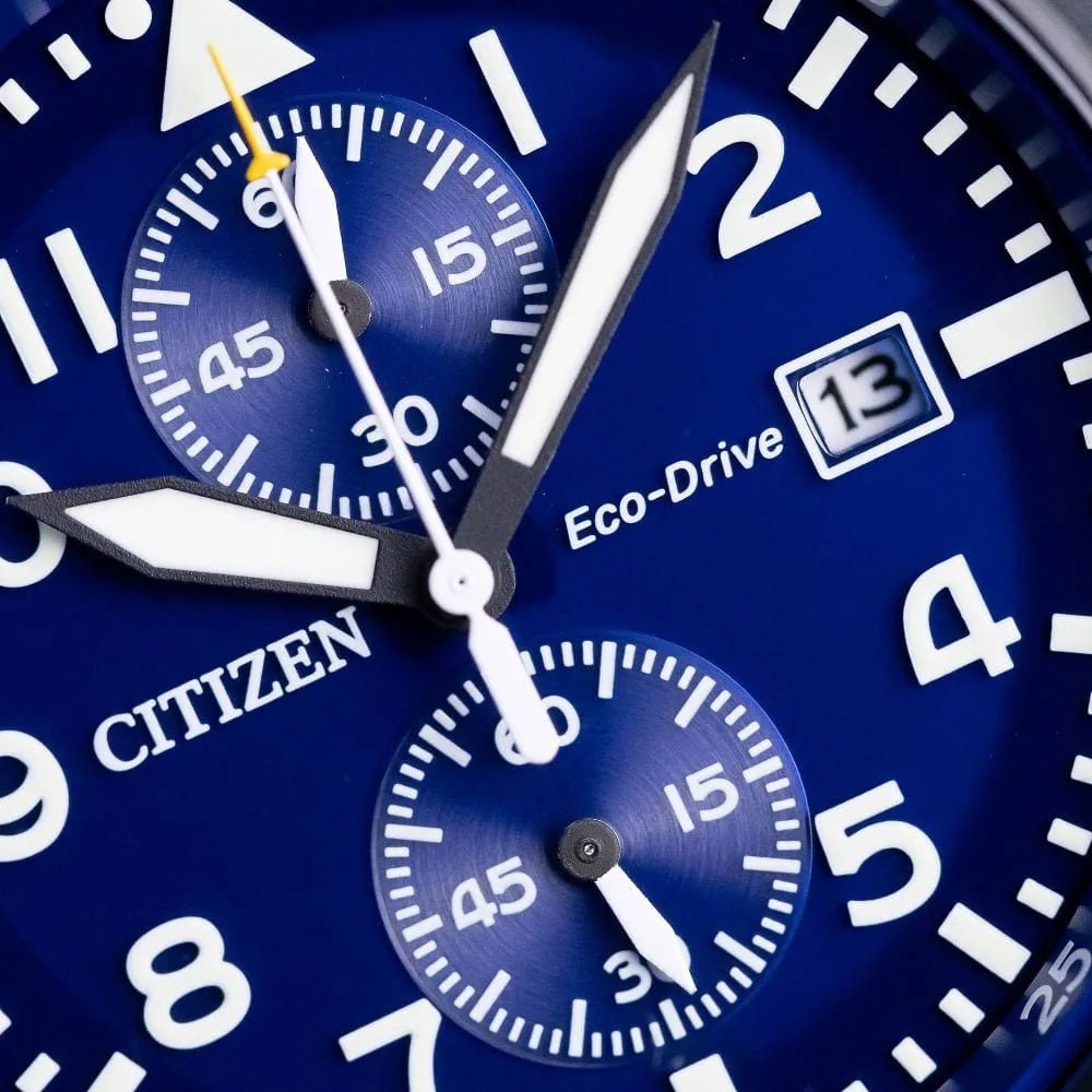 Citizen Eco-Drive Aviator Chronograph CA7048-08L - Starbuy Australia