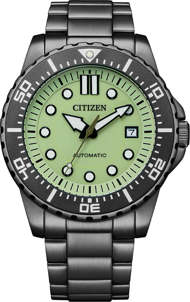 citizen mens mechanical automatic movement sports watch nj0177-84x