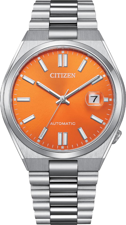 Citizen Tsuyosa Automatic Orange Dial Mens Watch NJ0151-88Z