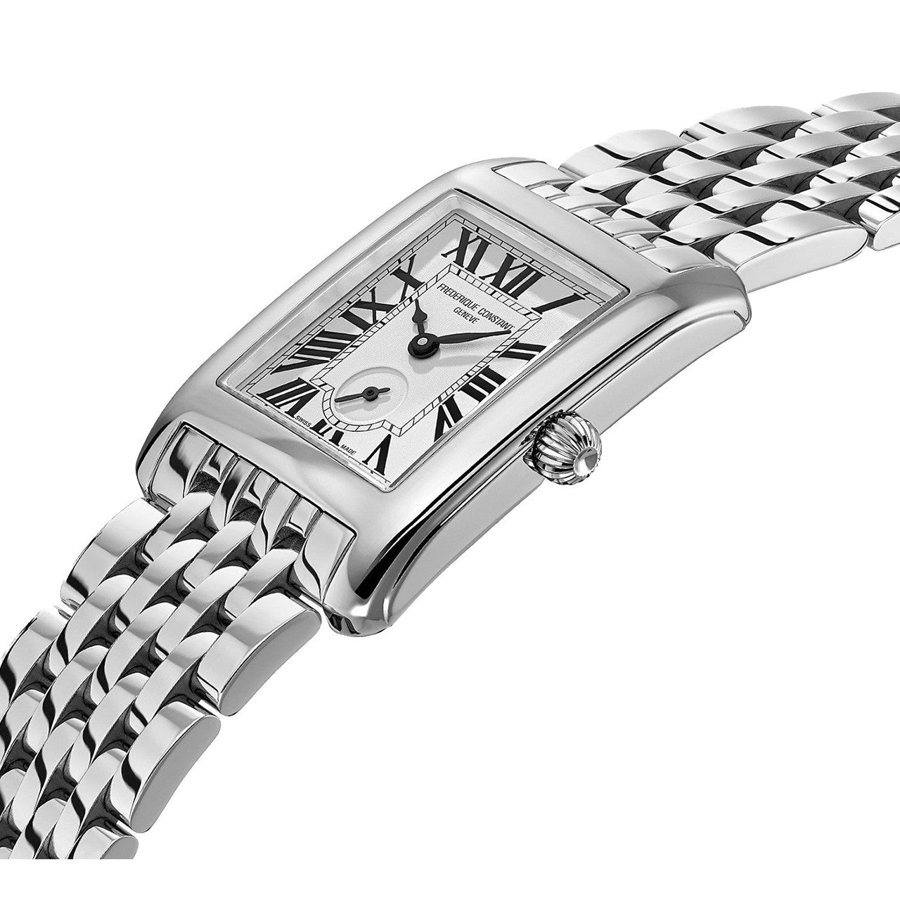 frederique constant stainess steel swiss watch fc-235s2c6b