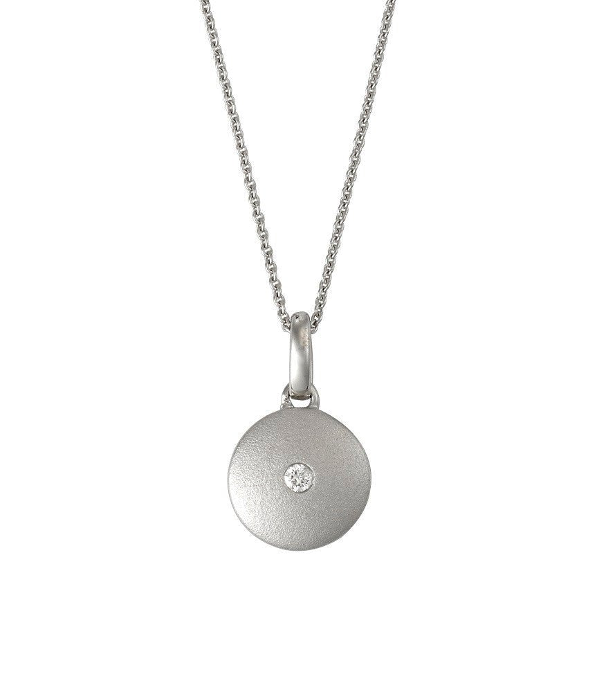 Diamond Circle Necklace 0.04ct - Starbuy Australia