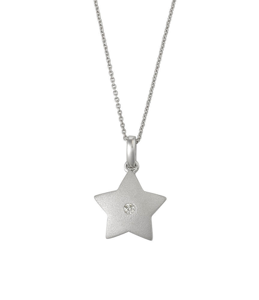 Diamond Star Necklace 0.04ct - Starbuy Australia