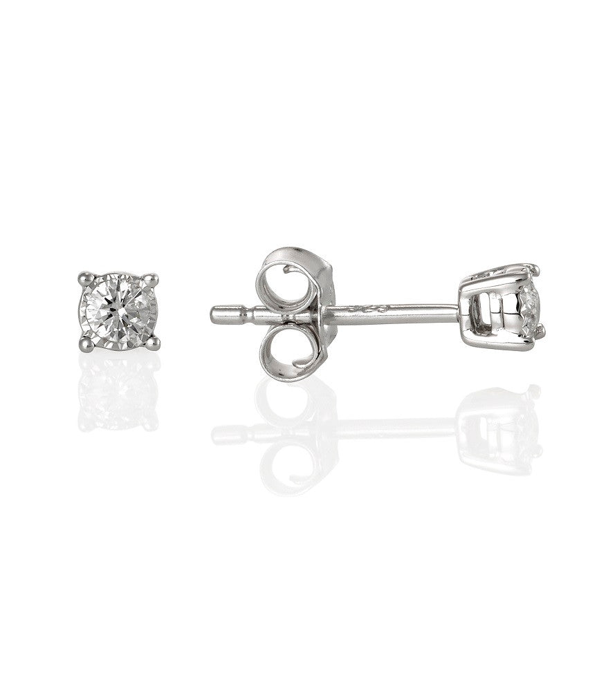 Diamond Stud Earrings 0.12ct - Starbuy Australia