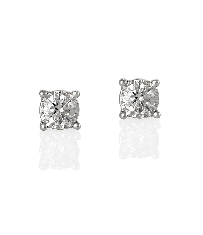Diamond Stud Earrings 0.12ct - Starbuy Australia