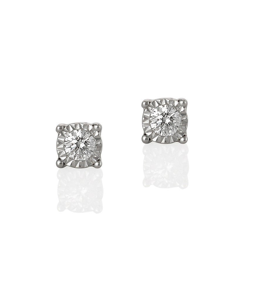 Diamond Stud Earrings 0.17ct - Starbuy Australia