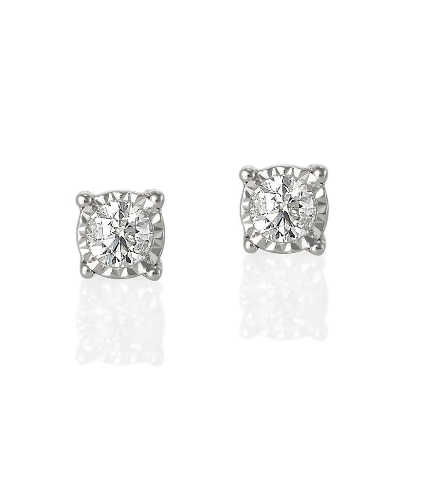 Diamond Stud Earrings 0.27ct - Starbuy Australia