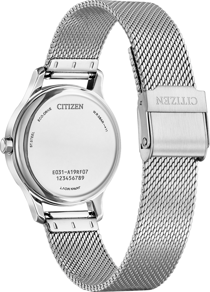 citizen ladies eco drive solar power dress watch em0899-81x