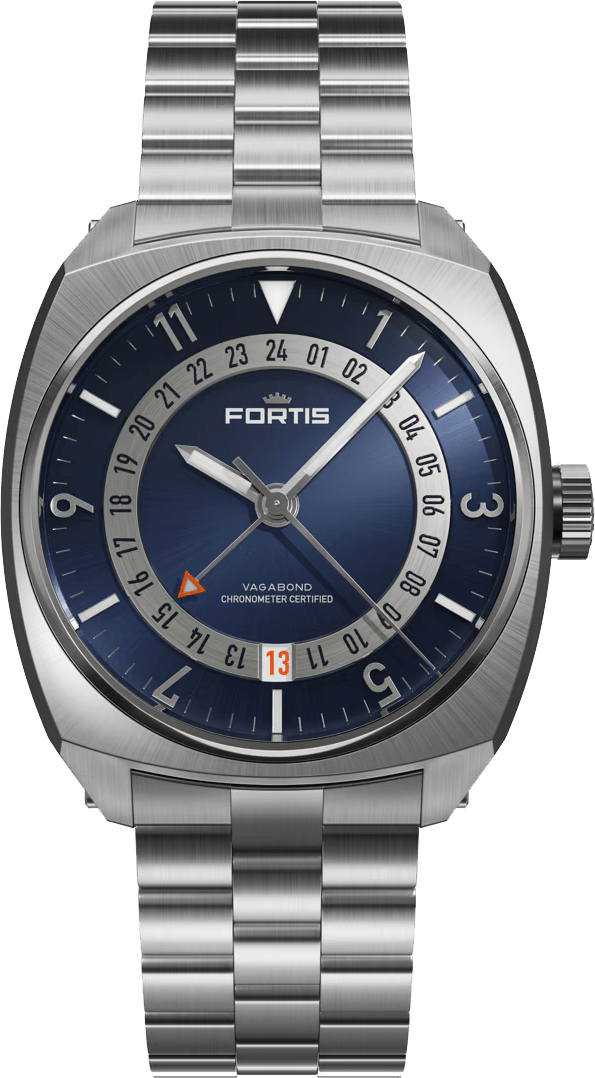 Fortis Vagabond Dusk Blue 40mm Mens Automatic Watch F6660002