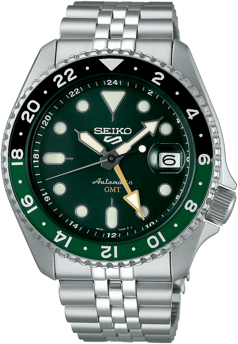 Seiko Prospex Seiko Lumibrite Seiko Sports GMT Green Dial Watch