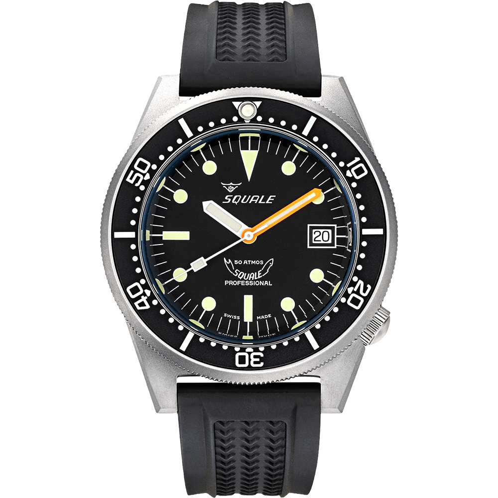 Squale 1521 Black Blasted 42mm 1521BKBL.VO - Starbuy Australia