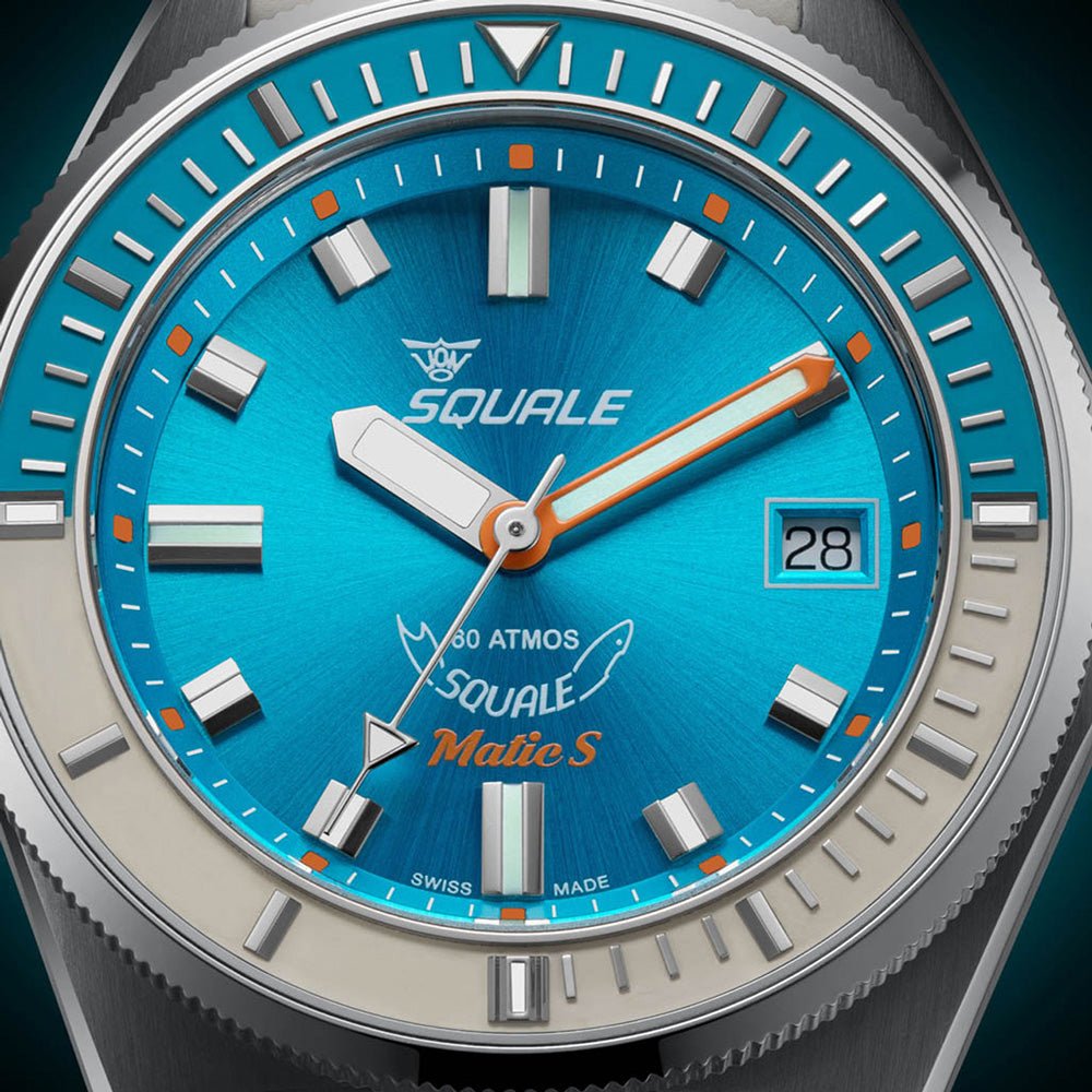 Squale 39.5mm MATICLBWLB.MRLB - Starbuy Australia