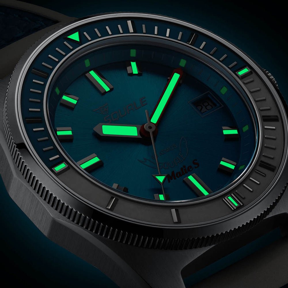 Squale 39.5mm MATICLBWLB.MRLB - Starbuy Australia