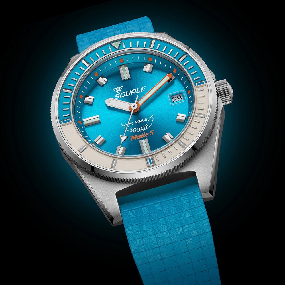 Squale 39.5mm MATICLBWLB.MRLB - Starbuy Australia