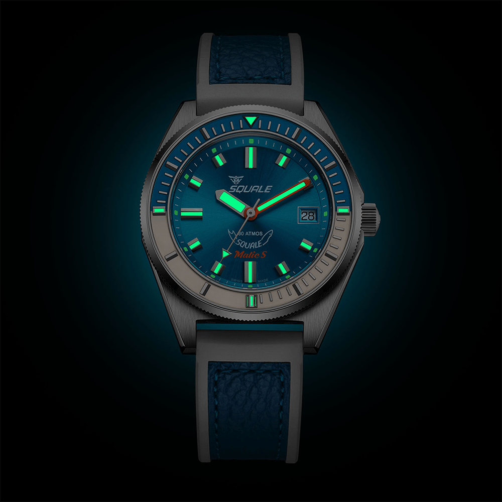 Squale 39.5mm MATICLBWLB.RLWLB - Starbuy Australia