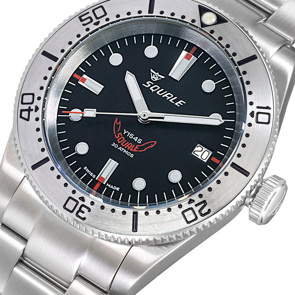 Squale 40mm 1545SSBK.AC - Starbuy Australia