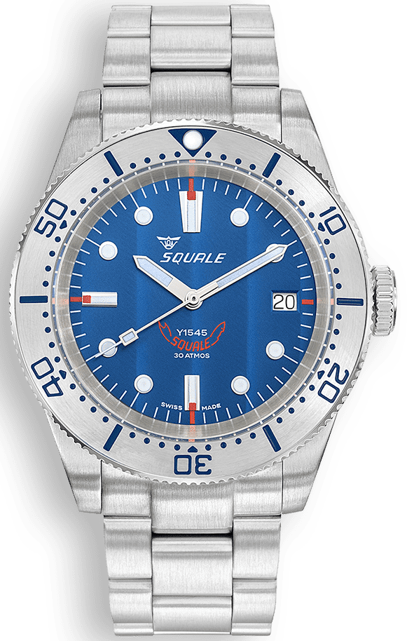 Squale 1545 Series Blue 300m Divers Mens Watch - Main Image