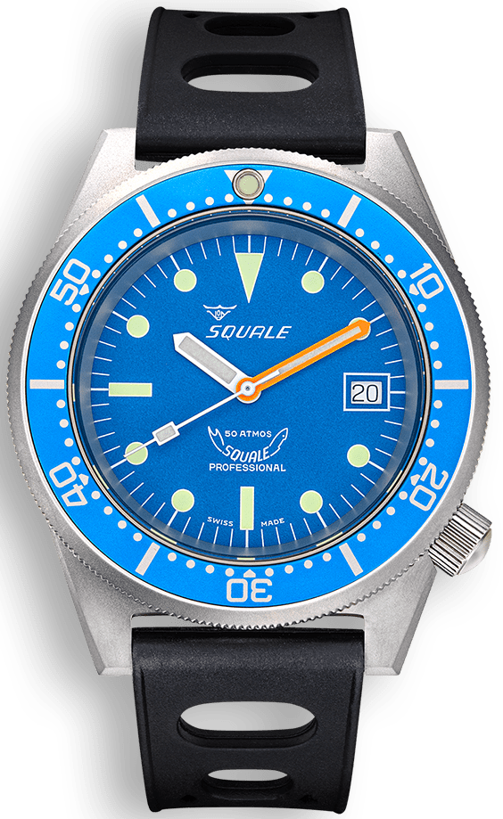 Squale 42mm 1521BLUEBL.NT - Starbuy Australia